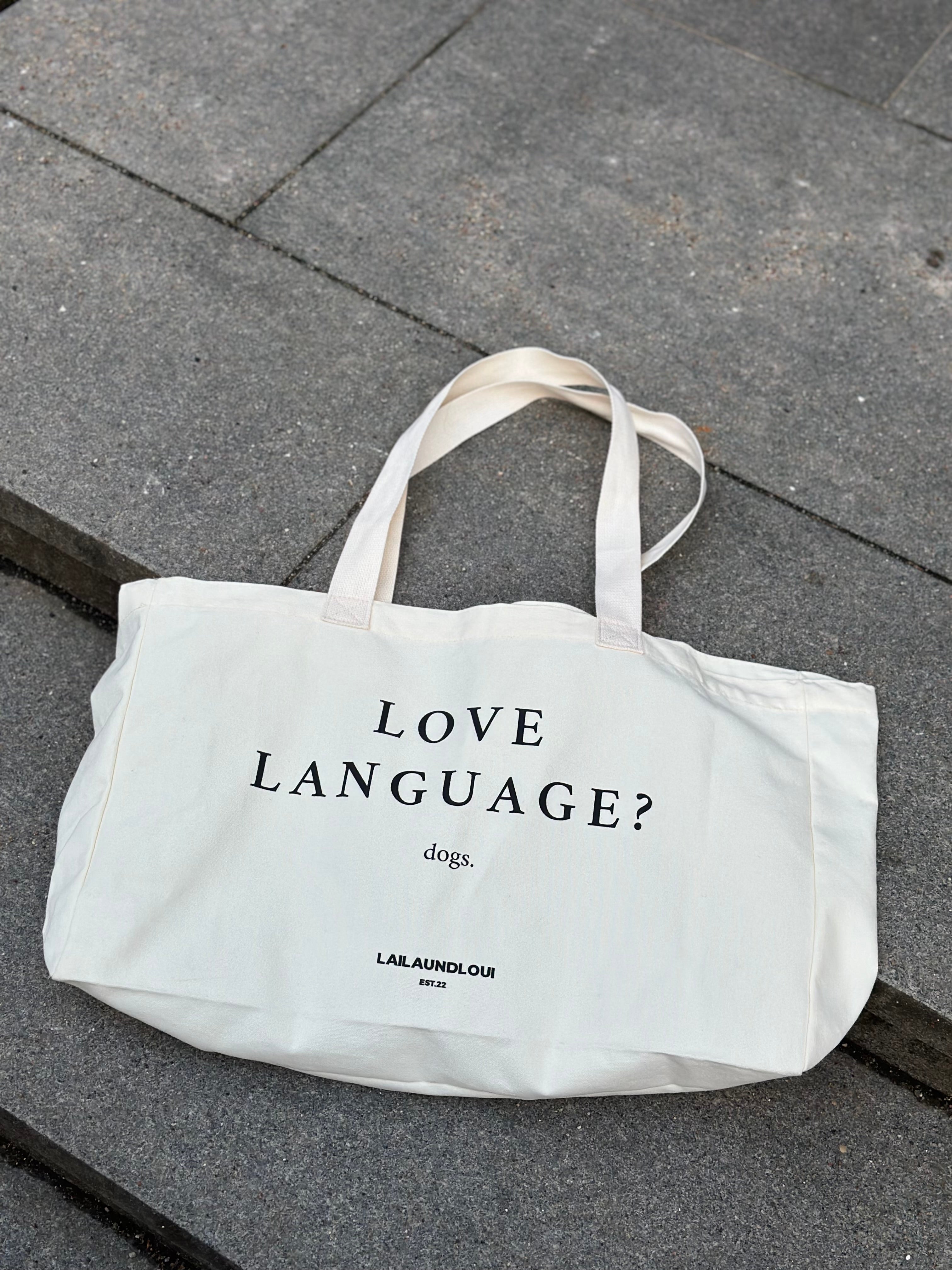 XL TOTE BAG l LOVE LANGUAGE